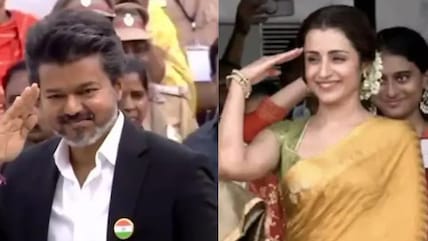 Trisha Krishnan Salutes Tamil Nadu Chief Minister Vijay At Independence Day Event, Video Goes Viral