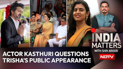 Trisha At Vijay's I-Day Event Triggers Fresh Buzz; Actor Kasthuri Questions Public Appearance