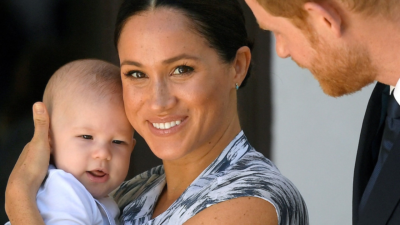 Prince Harry and Meghan with their son Archie in September 2019