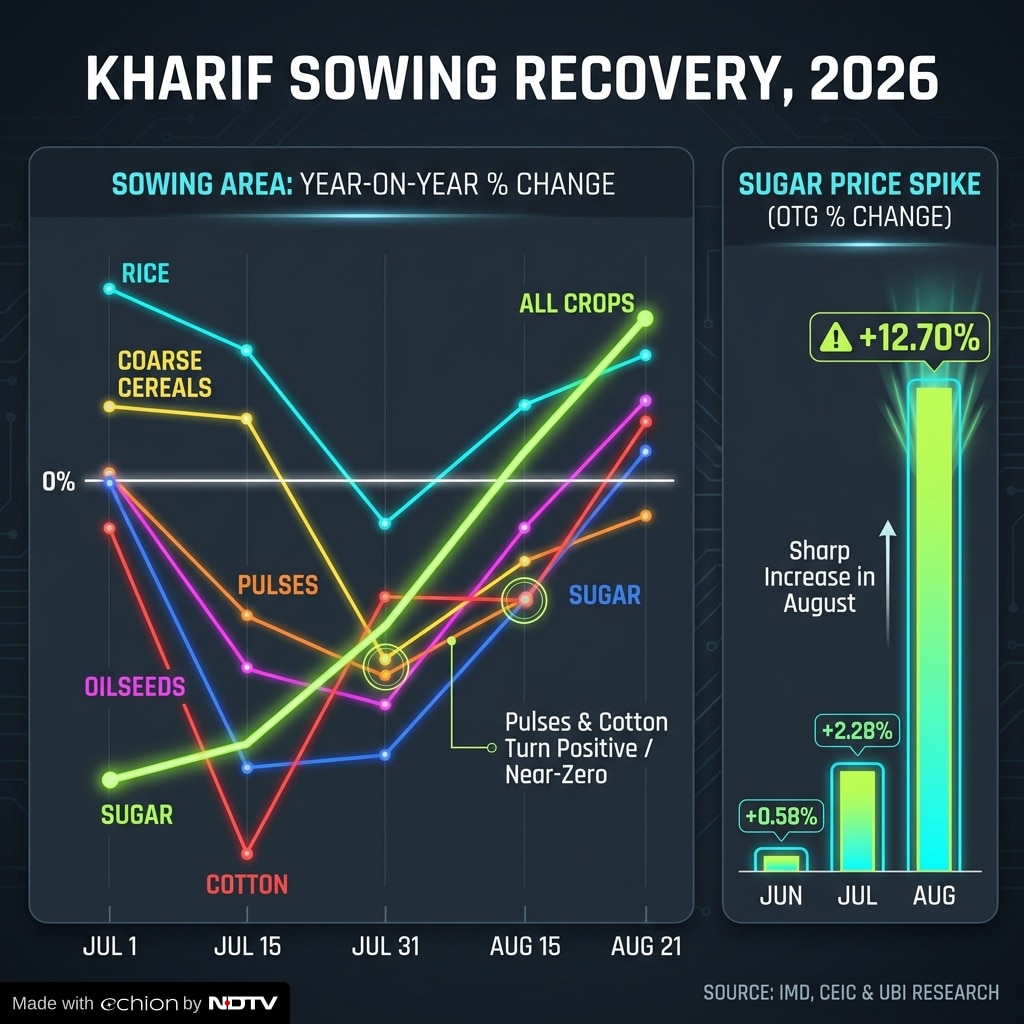 Kharif crop sowing has been almost at par with 2025, despite the challenges Kharif crop sowing has been almost at par with 2025, despite the challenges