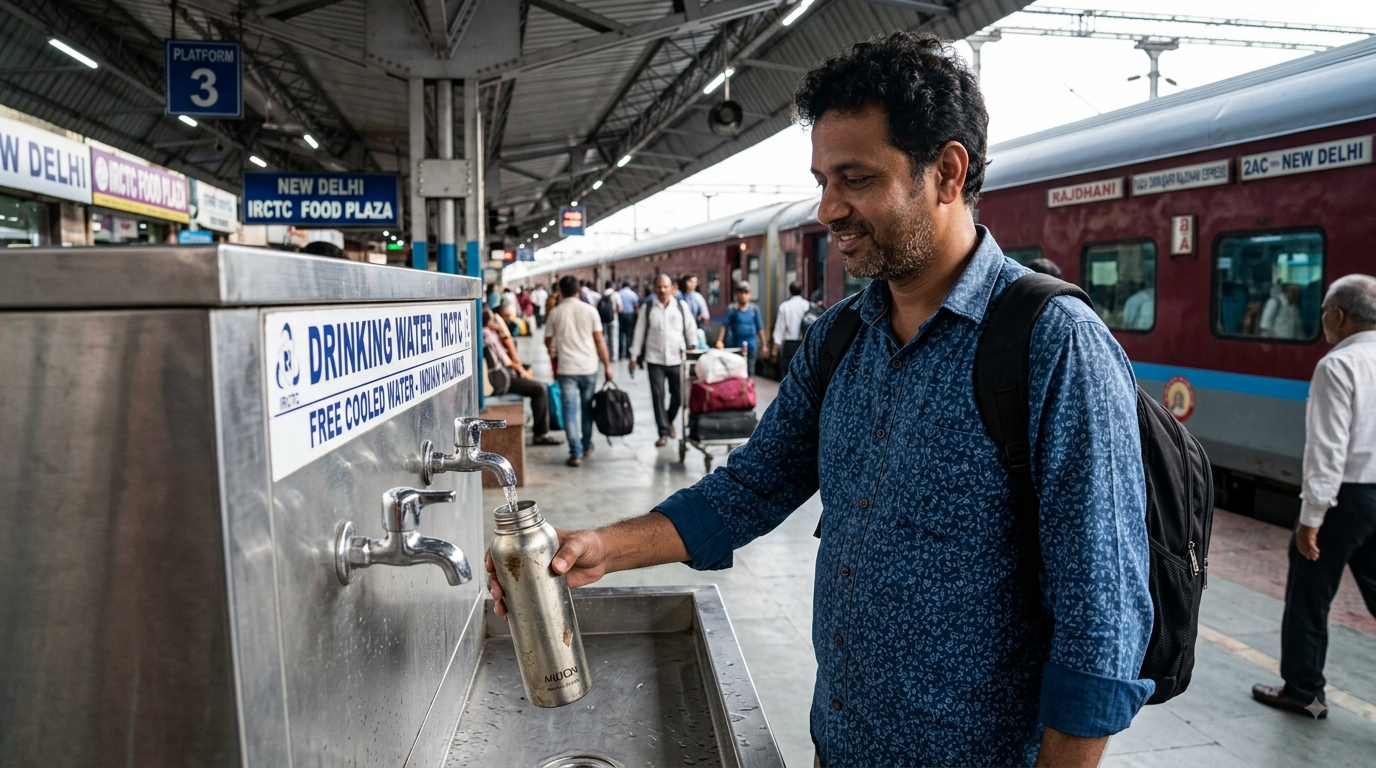 Is the drinking water at railway stations safe?