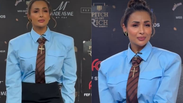 Malaika Arora Gives Power Dressing A High-Fashion Twist In Shirt, Tie And Pencil Skirt