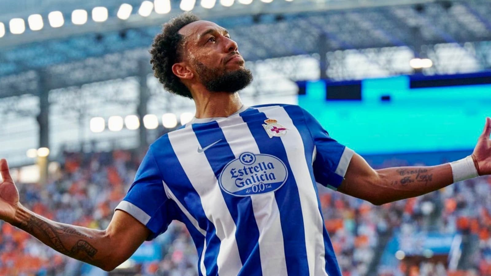 Pierre-Emerick Aubameyang Scores But Deportivo La Coruna Held On La Liga Return