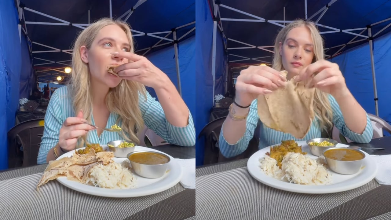 German Creator Eats Indian Food With Hands, Video Goes Viral
