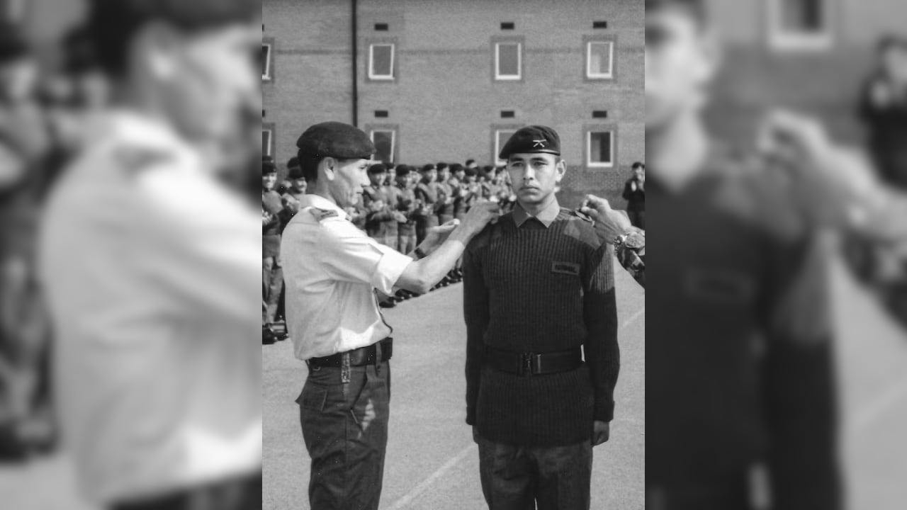 An 18-year-old Nims proudly joins the Gurkhas in 2003 An 18-year-old Nims proudly joins the Gurkhas in 2003