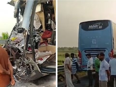 राजस्थान के दौसा में बड़ा हादसा, दिल्ली-मुंबई एक्सप्रेसवे पर ट्रक में घुसी स्लीपर बस; 1 की मौत कई घायल