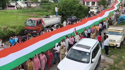 600-Foot Tricolour Rally Marks Article 370 Anniversary In Reasi