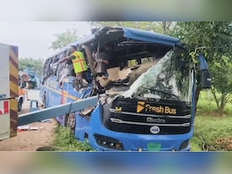 6 Dead, Several Injured After Bus Crashes Into Container Truck In Telangana
