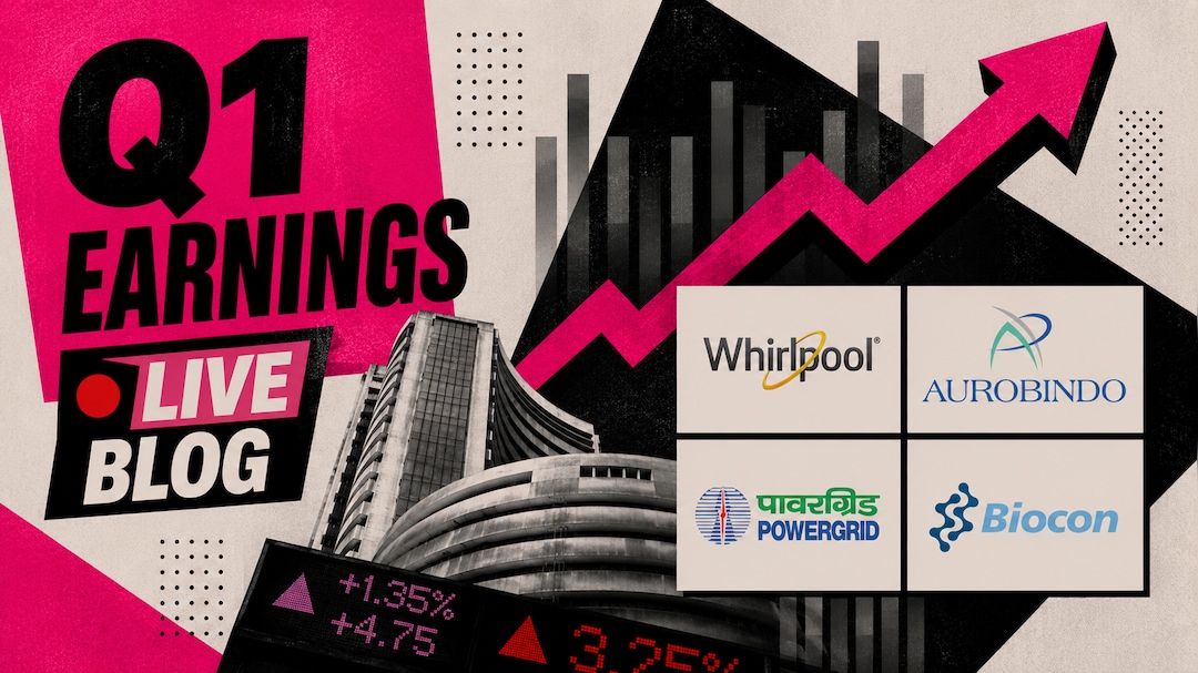 Q1 Results Live Updates: Power Grid, Biocon, Aurobindo Pharma, PB Fintech, Whirlpool India Earnings In Focus