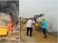 Rajasthan Bus Fire: जैसलमेर में आग का गोला बनी चलती स्कूल बस, ड्राइवर ने समय रहते बच्चों को बचाया; जल गईं किताबें