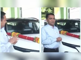 Goa Chief Minister Pramod Sawant Replaces Diesel SUV With Tata Harrier EV: Watch