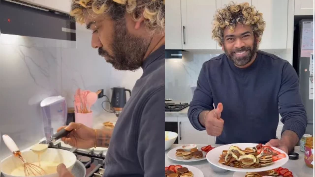 Lasith Malinga Whips Up A Mini Pancake Breakfast For Family With Sweet Toppings