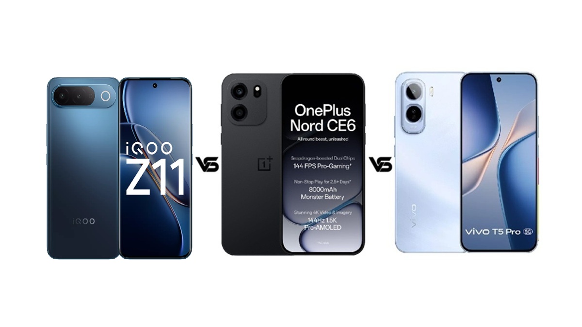 iQOO Z11 vs OnePlus Nord CE 6 vs Vivo T5 Pro 5G: ₹40 हजार में कौन सा है बेस्ट