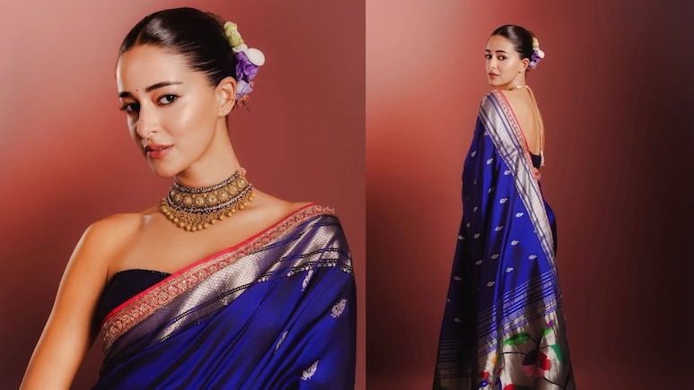 Ananya Panday Turns Maharashtrian Mulgi In Handwoven Manish Malhotra Paithani Saree