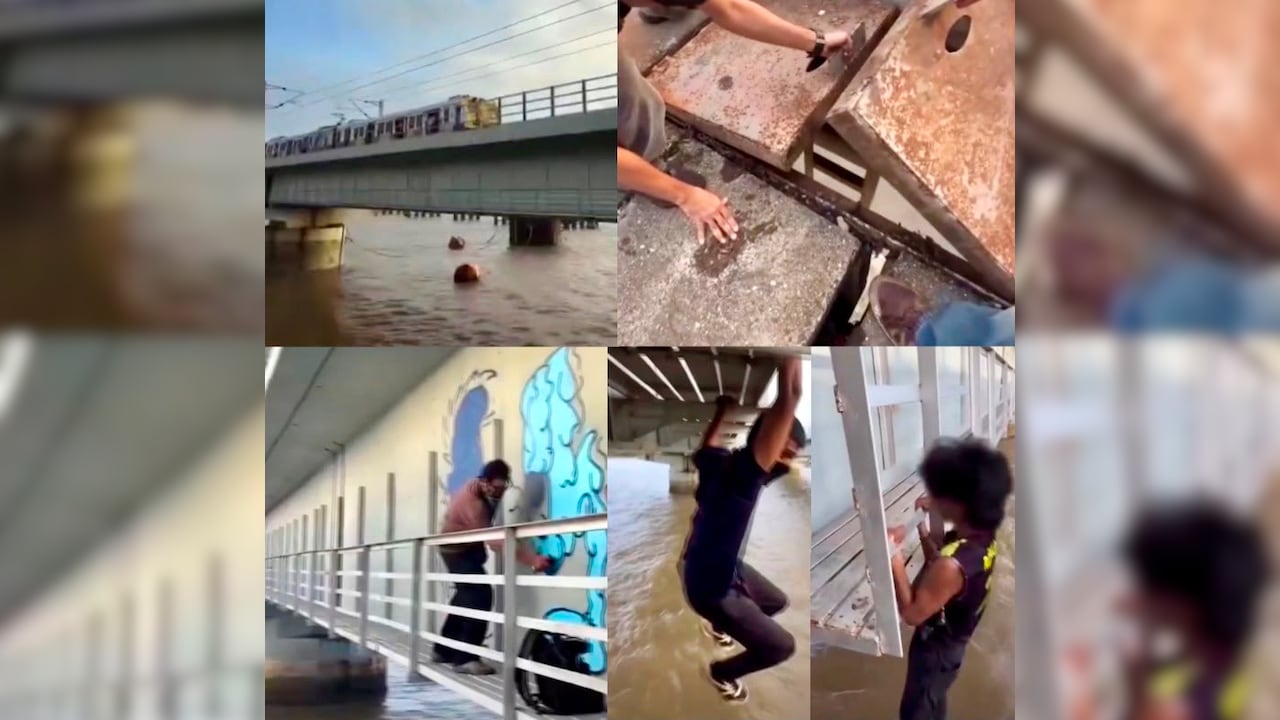 Caught On Camera: Youths Perform Dangerous Stunts, Pull-Ups On Bhayandar-Naigaon Railway Bridge