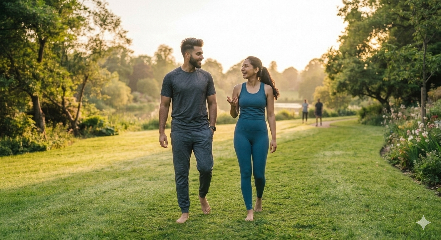 Walking barefoot stimulates circulation in the feet and lower extremities