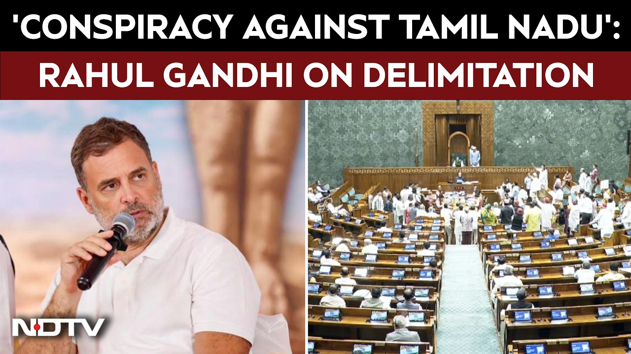Rahul Gandhi Targets BJP Over Delimitation, Calls It a Conspiracy Against Tamil Nadu