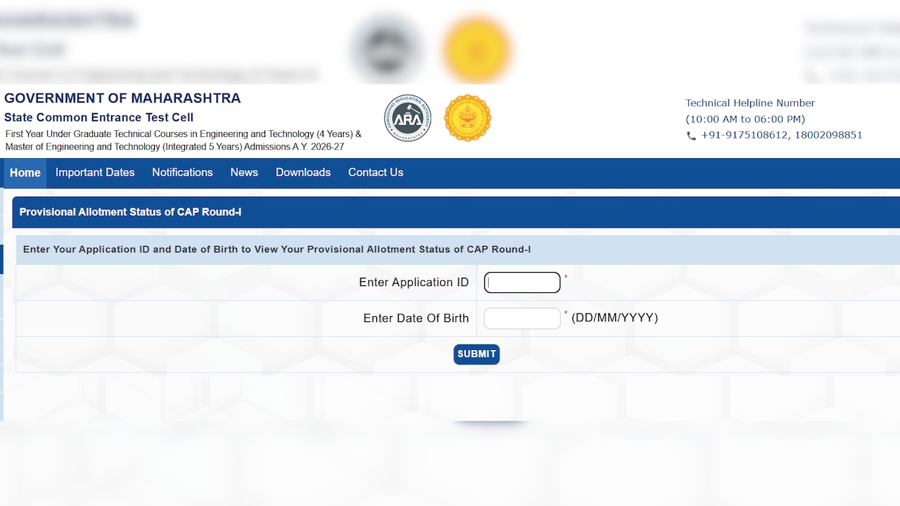 MHT CET CAP Round 1 Seat Allotment Result 2026 OUT; Check, Direct Link And Next Steps