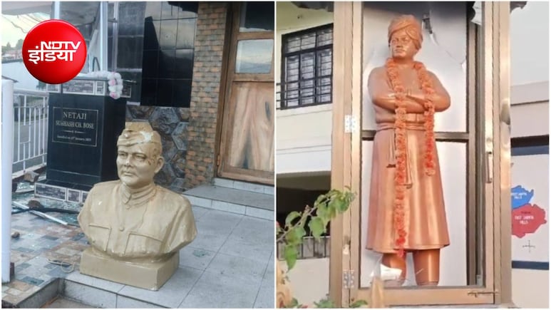 शिलांग में तोड़ी गई नेताजी और विवेकानंद की प्रतिमाएं फिर होंगी स्थापित, मेघालय सरकार का फैसला