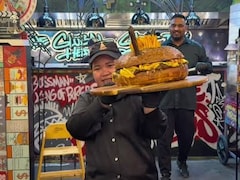 Dubai's Giant 5 kg Cheesy Burger Goes Viral, Foodies Shocked