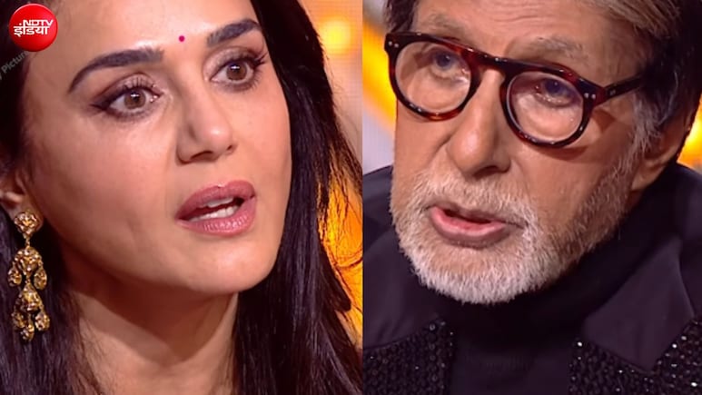 बंटवारा 1947 एक्ट्रेस प्रीति जिंटा से केबीसी में अमिताभ बच्चन ने की शिकायत, कहा- नहीं करतीं रिप्लाय