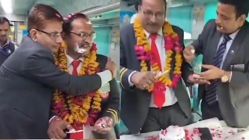 हनीमून के बाद अब ट्रेन में बर्थडे सेलिब्रेशन, शताब्दी एक्सप्रेस के कोच के अंदर काटा गया केक, रेलवे ने शुरू की जांच