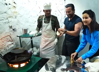 NDTV Jai Jawan 2026: Saif Ali Khan Learns To Make Puris In Army Cookhouse In Uri