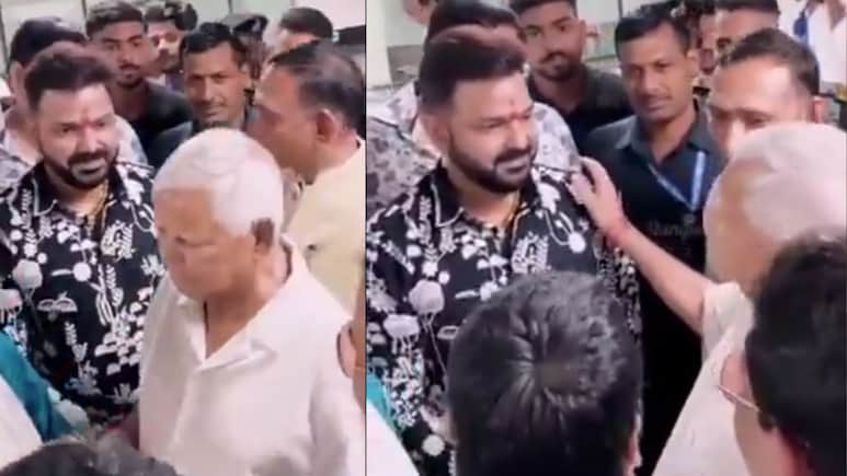'चाचा, बहुत दिन बाद मिले', पवन स&zwj;िंह ने लालू यादव के पैर छूकर ल&zwj;िया आशीर्वाद, वीड&zwj;ियो वायरल