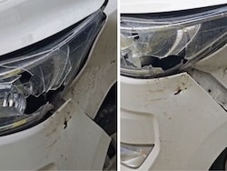 Boulder Falls On Car Of BJP MP Headed To Tunnel Tragedy Site In Uttarakhand
