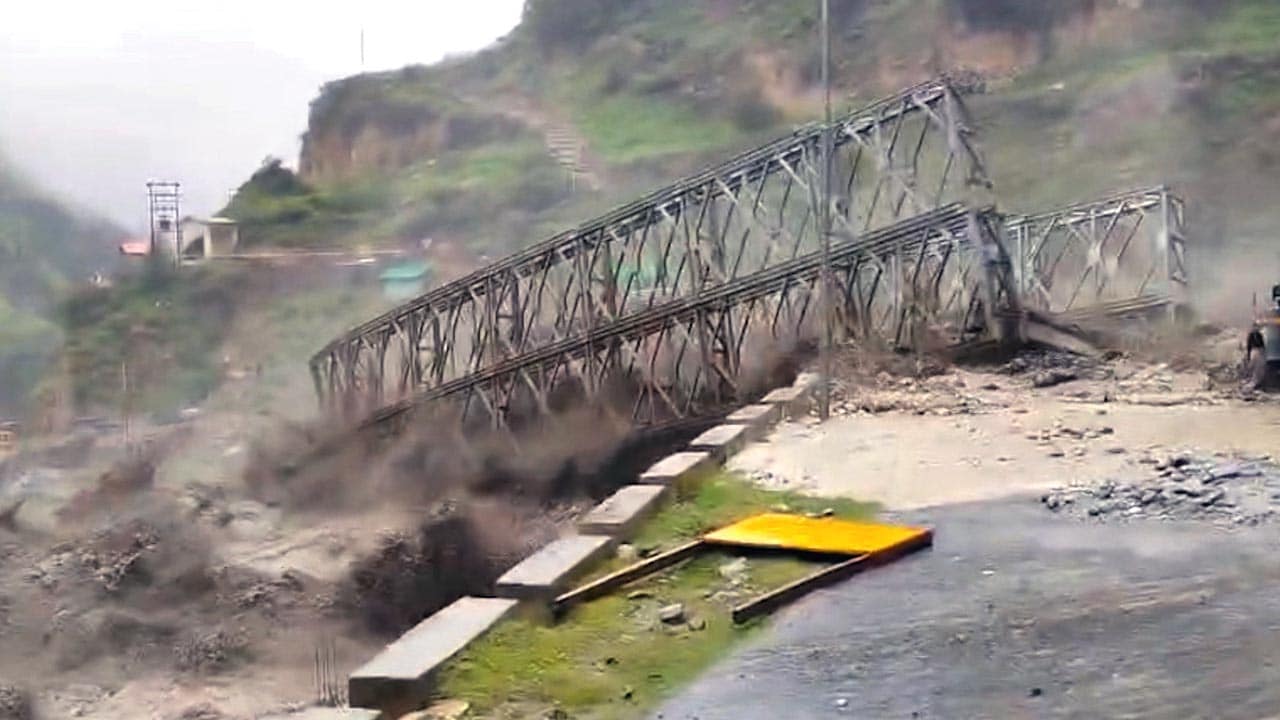 Uttarakhand Cloudburst Washes Away Key Bridge Near India-China Border