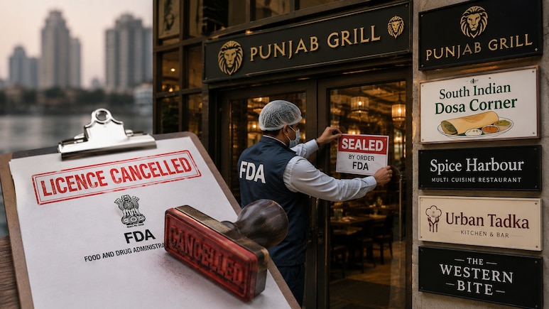 FDA Suspends Licences Of Punjab Grill, South India Dosa Corner, 3 Others In Mumbai, Navi Mumbai