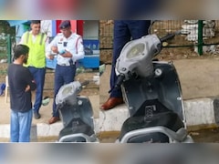 50 हजार की स्‍कूटी 10 लाख का जुर्माना, ट्रैफ‍िक पुल‍िस भी रह गई दंग