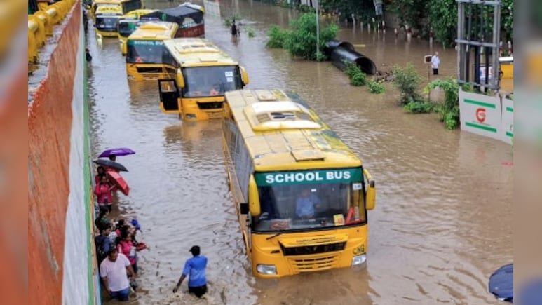 Gurugram Bans School Buses On Flooded Roads, Citizens Ask Why Not Fix Them