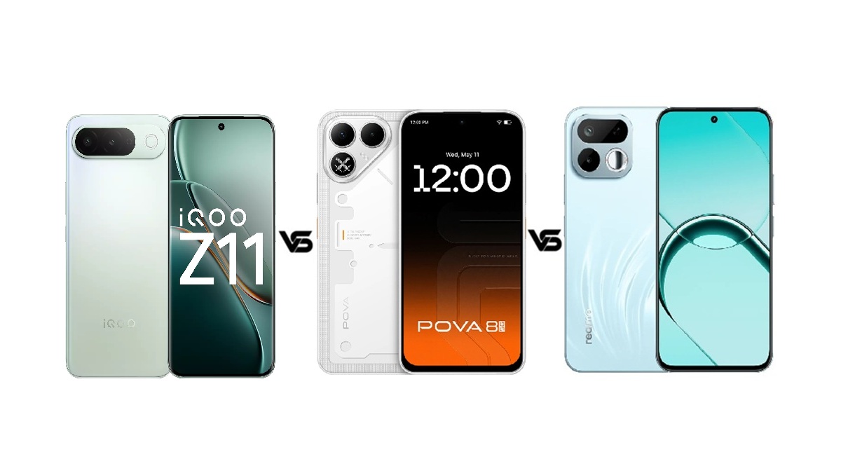 iQOO Z11 vs Tecno Pova 8 vs Realme 16T 5G: खरीदने से पहले जानें कौन सा रहेगा बेहतर?