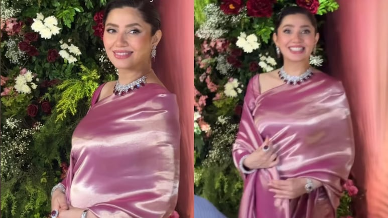 Mom-To-Be Mahira Khan Flaunts Baby Bump in Pink Saree, Pakistani Actor's Video Goes Viral