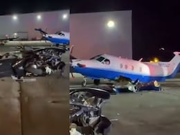 Video: Drunk Teen Fleeing Police Crashes Mustang Into Parked Plane