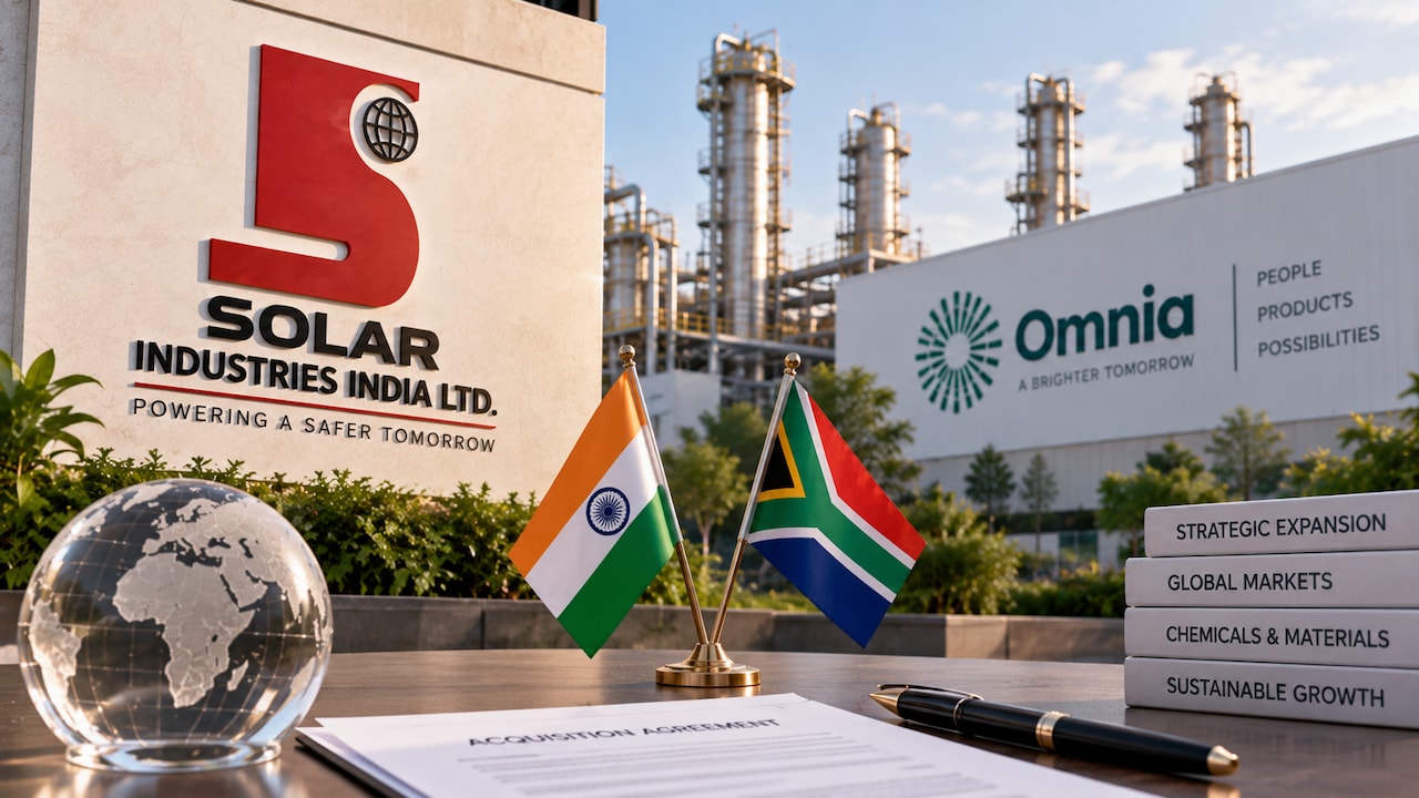 Solar Industries Shares In Focus As Arm Acquires South African Chemicals Firm In Rs 13,000-Crore Deal