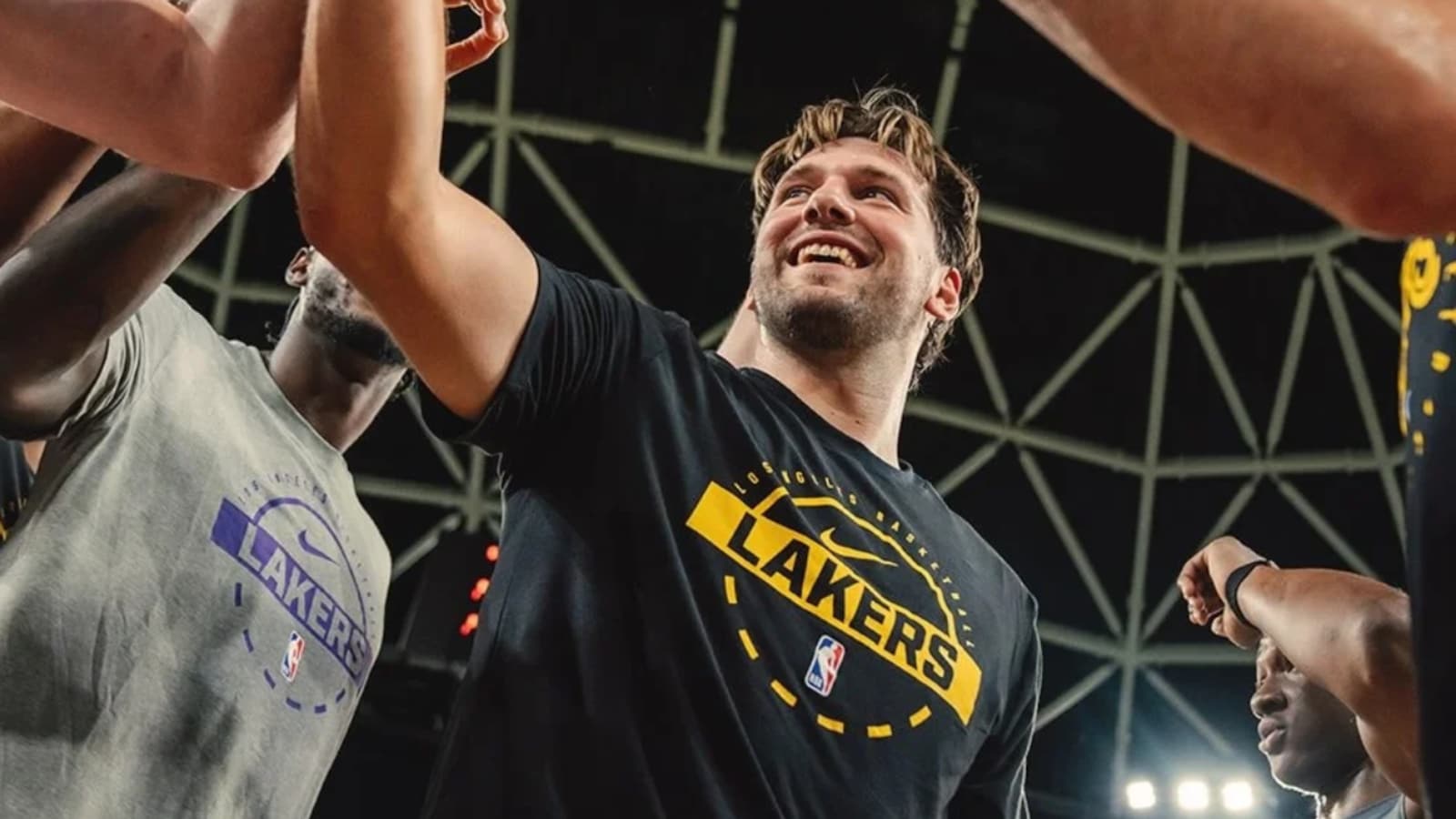 Luka Doncic’s Sweet Lakers Media Day Moment With Daughter’s Bracelets
