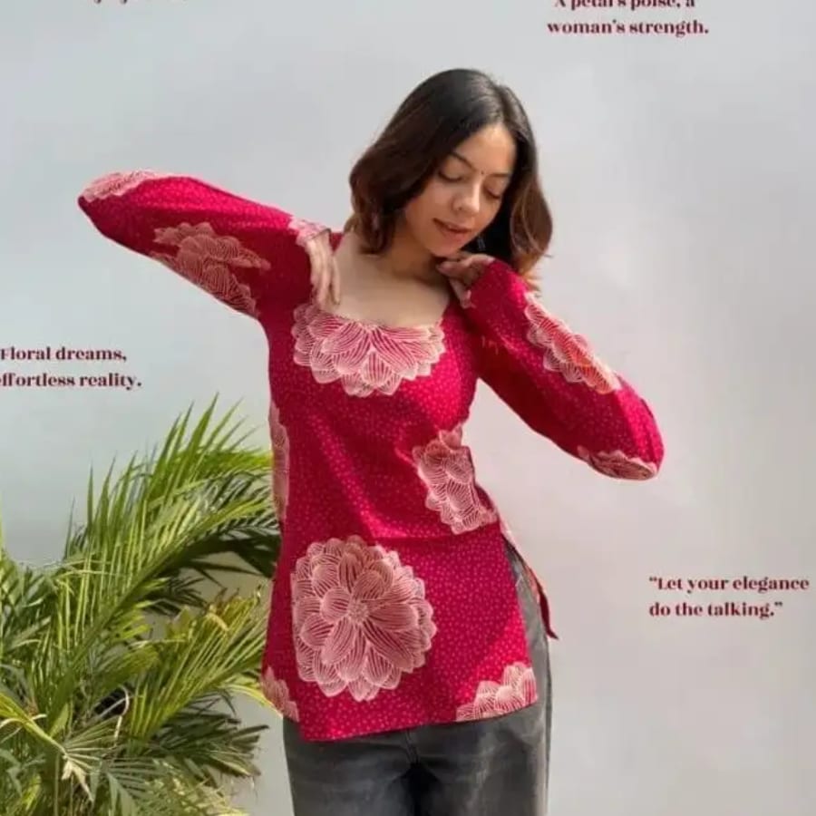 Click here to buy: NOORE Women Floral Print Kurta Click here to buy: NOORE Women Floral Print Kurta