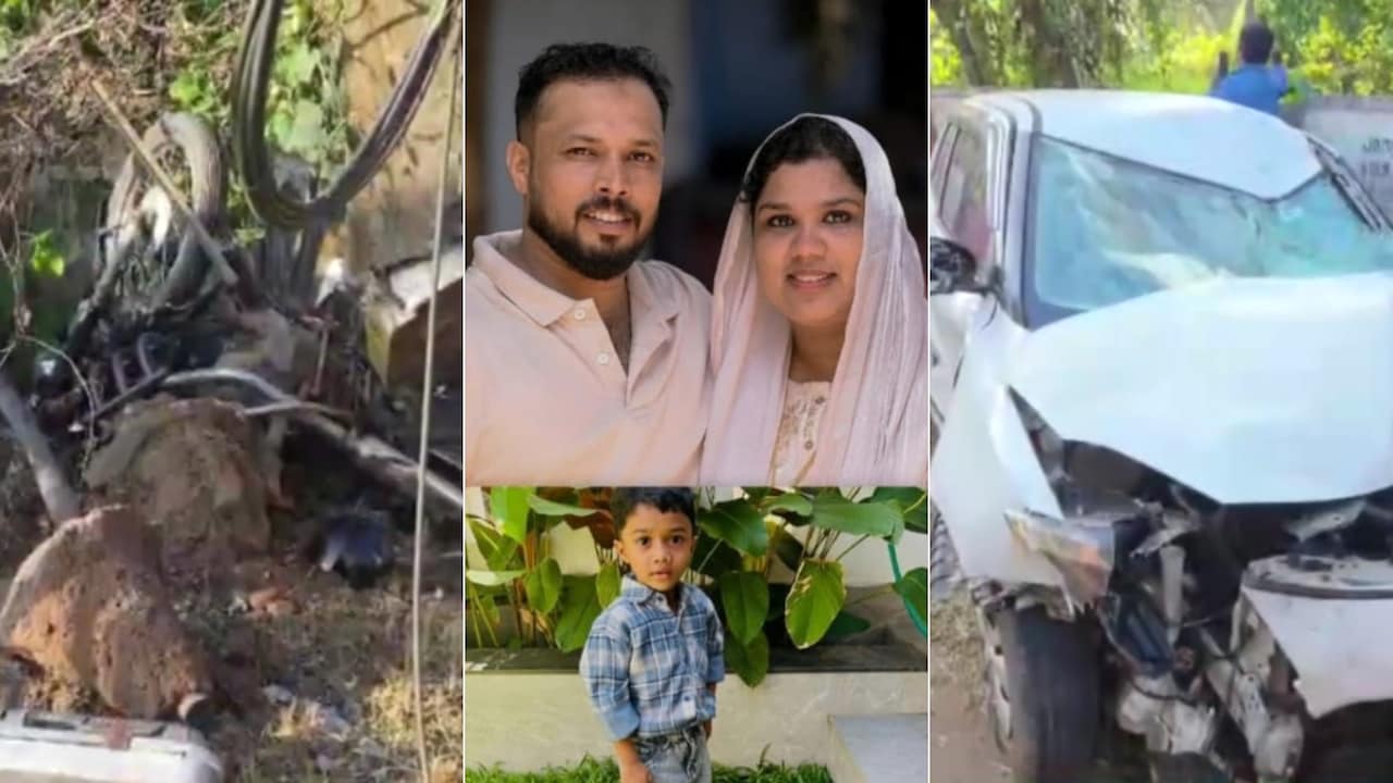 Family Stops Bike To Answer Call, Gets Run Over By Speeding Car In Kerala