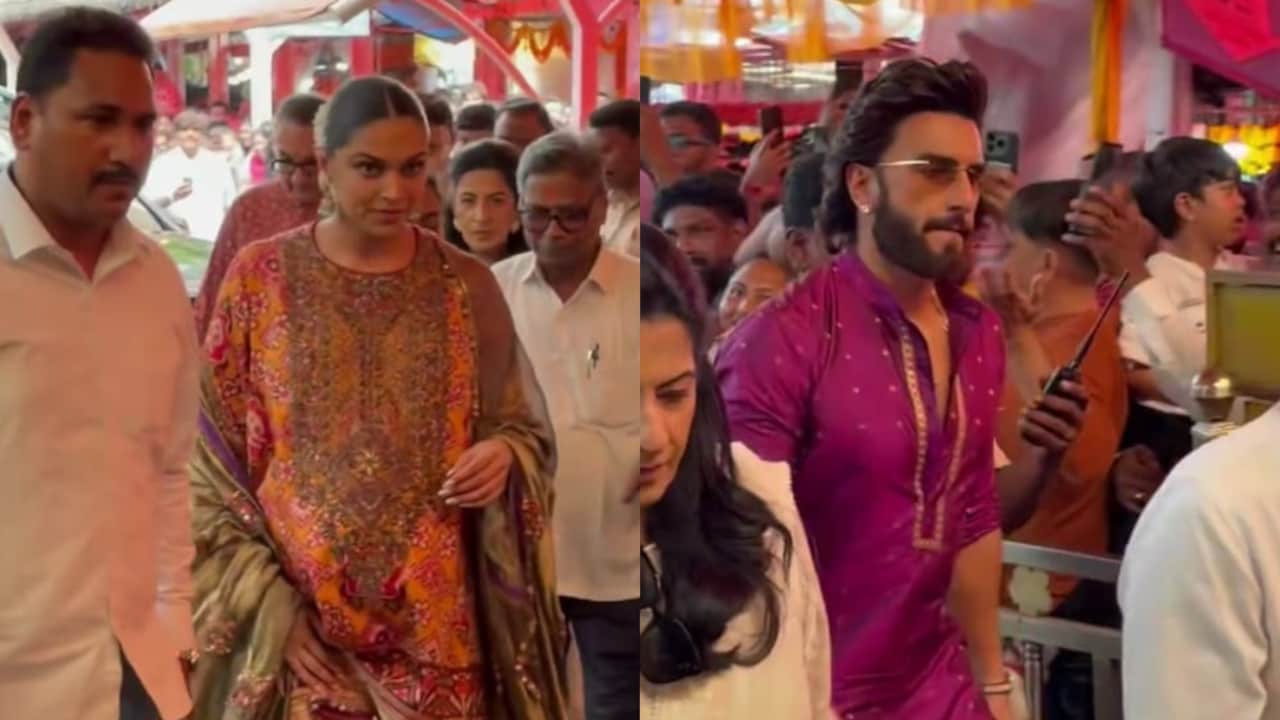 Ranveer Singh, Deepika Padukone Visit Mumbai's Siddhivinayak Temple Ahead Of Baby No 2's Arrival