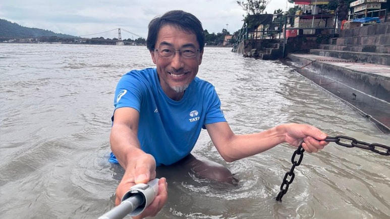 Video: Japanese Ambassador Takes 3 Ganga Dips During Janmashtami, Calls It 'Unforgettable'