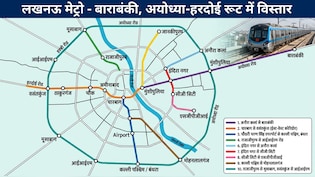 लखनऊ मेट्रो महाविस्तार: अयोध्या, बाराबंकी से हरदोई बॉर्डर तक 170 KMमें बनेंगे 90 स्टेशन, DPR का काम तेज