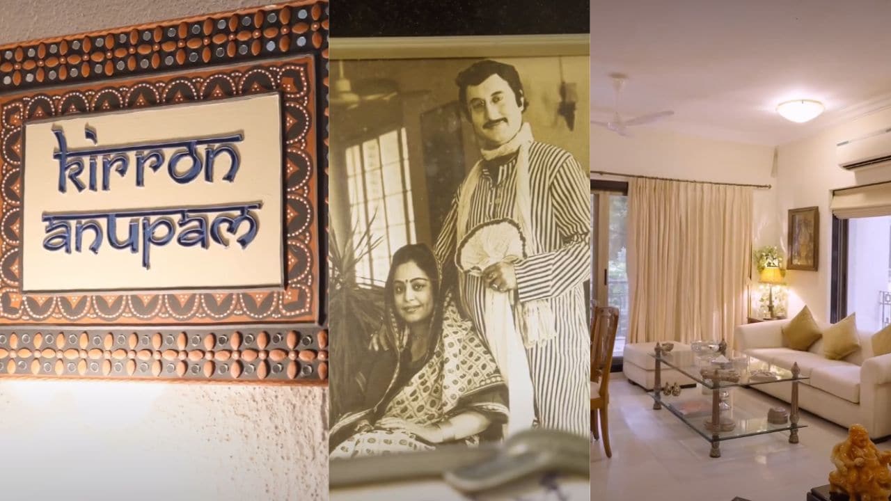 Inside Anupam And Kirron Kher's Mumbai Home: Family Photos, Awards And A Cosy Balcony