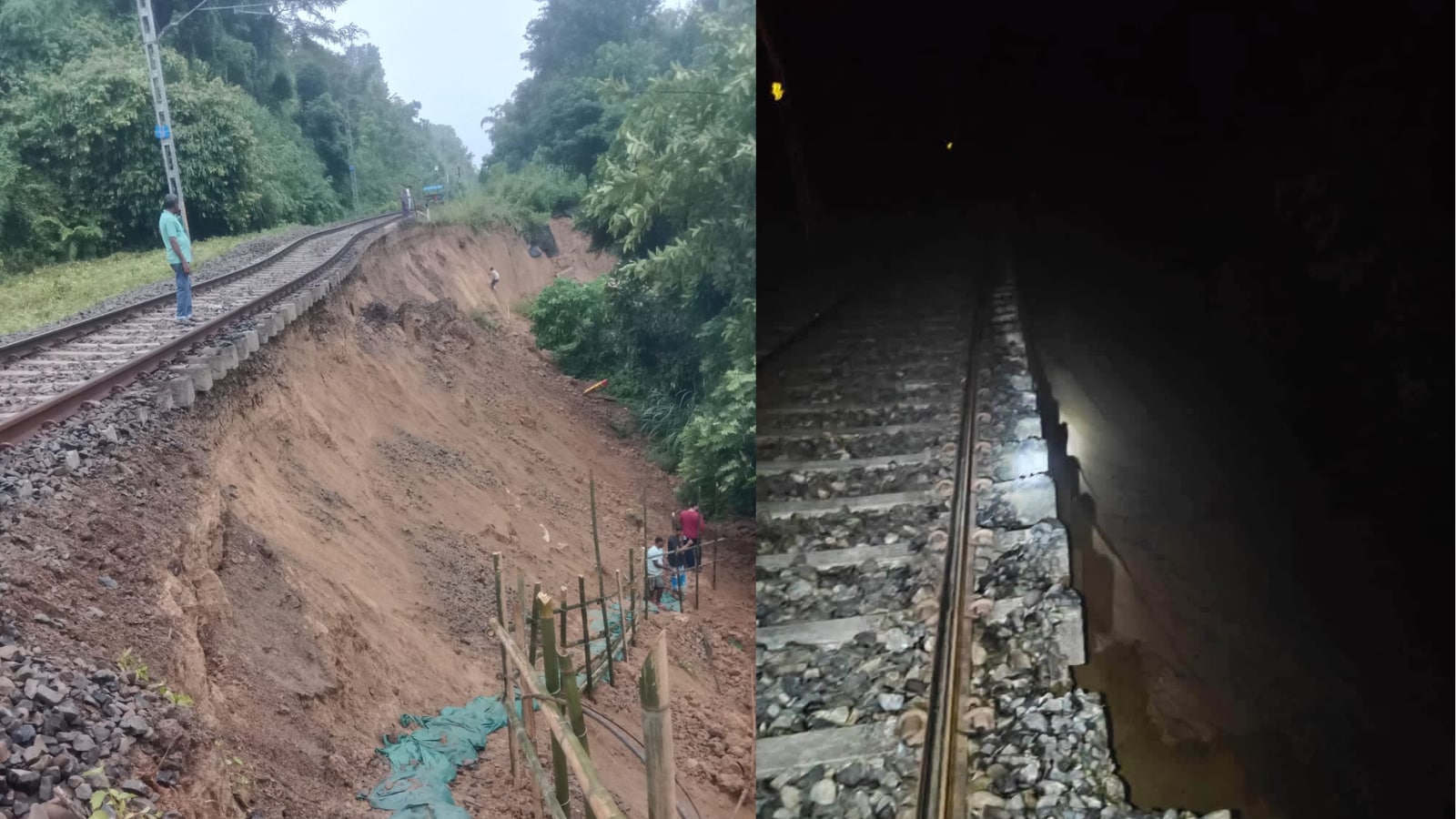 Train services to Mizoram suspended after landslide damages rail track in Assam