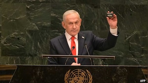 Netanyahu's UN Speech: Pager In Hand, Sharp Message To Hezbollah