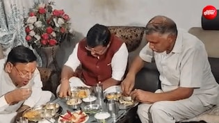 सहारनपुर में जब 62 साल के 'कार्यकर्ता' के घर दाल-चावल खाने पहुंचे नितिन नवीन