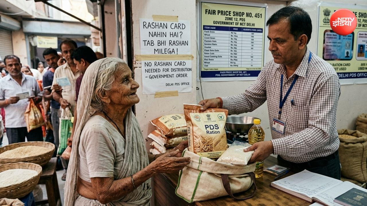 बिना कार्ड के भी मिलेगा सरकारी राशन; जानें आधार बायोमीट्रिक से अनाज लेने का नियम