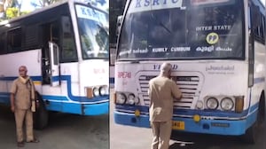 Heartwarming Farewell: KSRTC Driver Kisses Bus Before Retirement