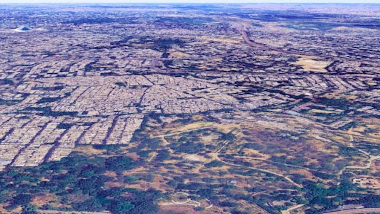 Google Earth image of the Kalkaji neighbourhood